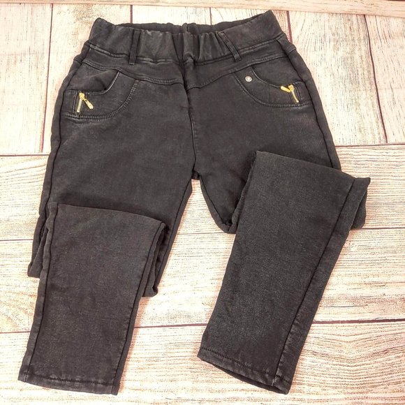 Women's Elastic Warm Legging High Waist  Slim Fit Stretch Skinny Pants Black - Picture 2 of 12